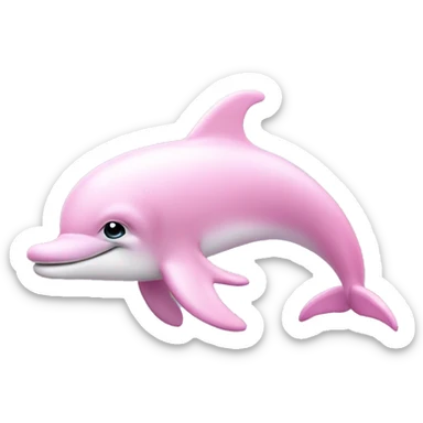 Pastel-pink-colors-dolphin sticker