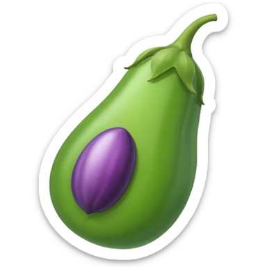 green brinjal sticker