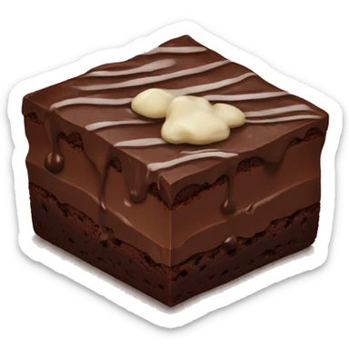 Chocolate brownie sticker