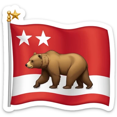 California flag sticker