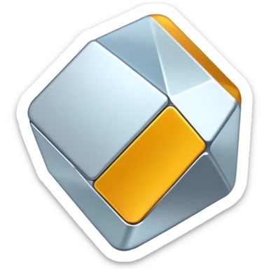 abstract irregular geometric shape with uneven edges and asymmetrical form sticker