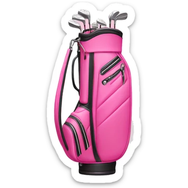 Pink golf bag sticker