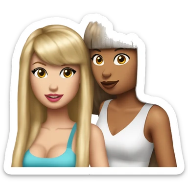 Taylor swift & Nicki Minaj  sticker