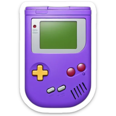 gameboy purple sticker