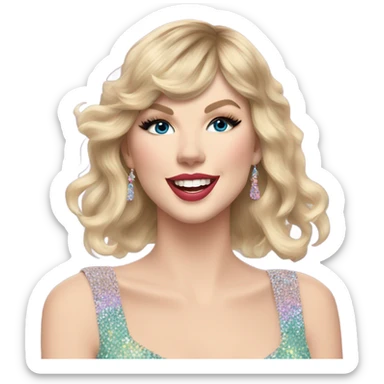 Taylor Swift during Lover Era at the Eras Tour sticker