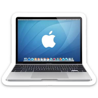 macbook with big code line on screen sticker