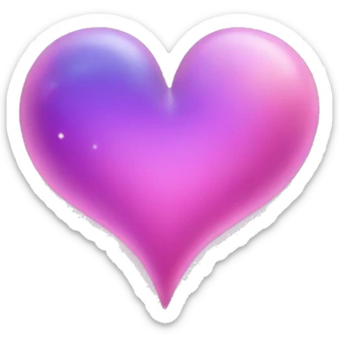 Spacey hearts sticker