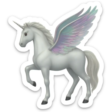 Un pegaso blanco sticker