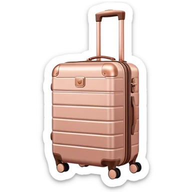 rose gold luggage  sticker