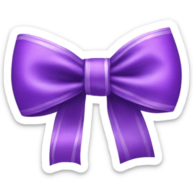 purple asthetic bow sticker