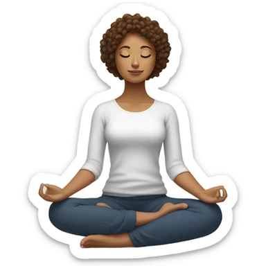 🧘🏻‍♀️👩🏻‍🦱 sticker