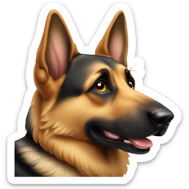german sheperd dog sticker