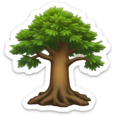 halibuts growing on a spruce sticker