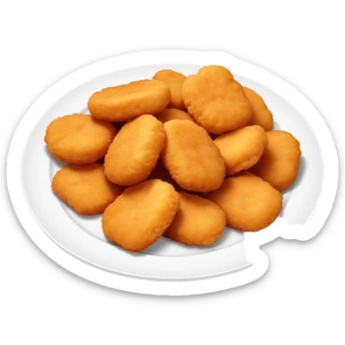 Chicken nuggets McDonalds sticker