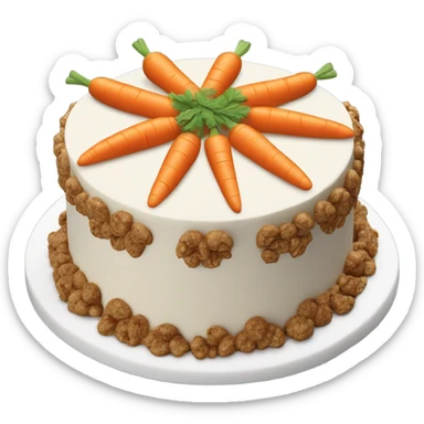 Pretty Carrot cake sticker