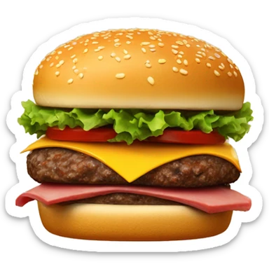 Quarter Pounder with 4 meat patties sticker