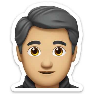 Create an emoji inspired by the appearance of Abay Kunanbayev, the Kazakh poet and thinker sticker