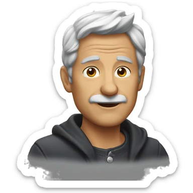 Homme chauve 60 ans  sticker
