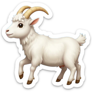 goat ascending to heaven sticker