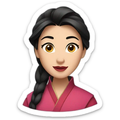 mulan disney sticker
