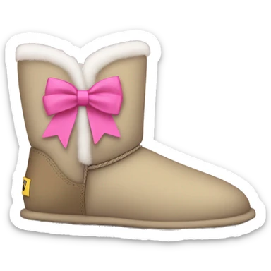 Uggs with pink bows sticker