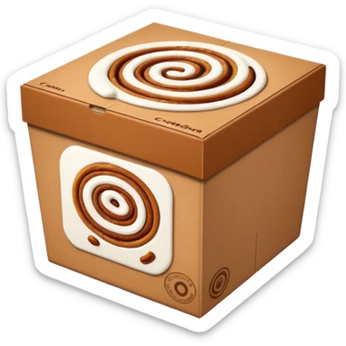 cinnabon box  sticker