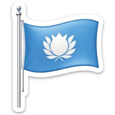 une emoticone avec un drapeau à la couleur de l'entreprise SAP sticker