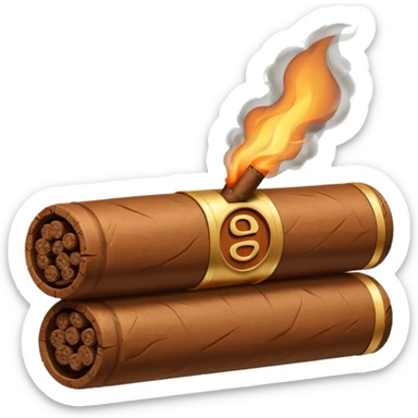 cigar under bloc symbol sticker
