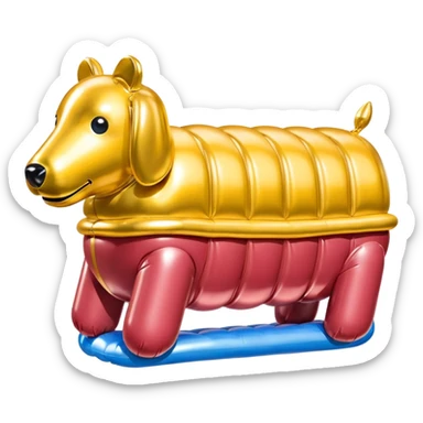  paris SPAM meat jeff koons style inflatable sculpture art painting  sticker