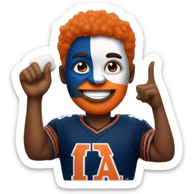 Auburn University super sports fan sticker