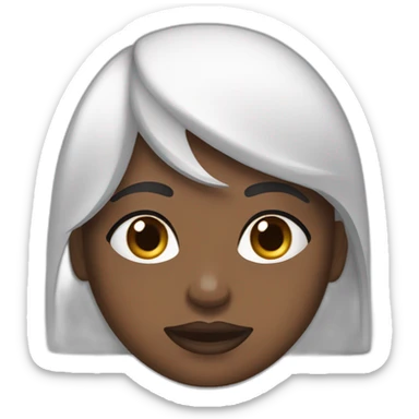 Une femme noire qui fait des soins sur son visage sticker