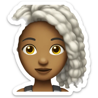 yellow star doll sticker