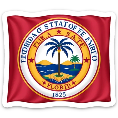 Florida flag sticker