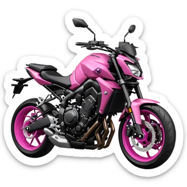 Yamaha mt09 rosada  sticker