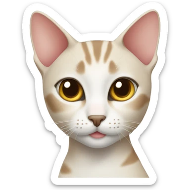 Oriental short hair cat sticker