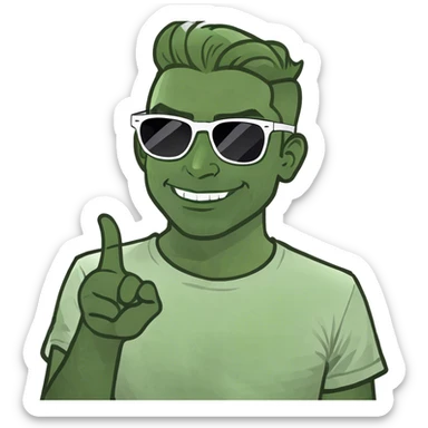 Latino guy asking white blonde girls with glasses where you be  sticker