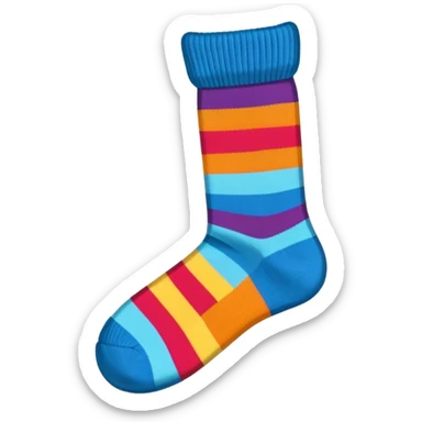 socks with zigzags sticker
