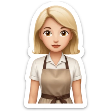 woman Café Barista sticker