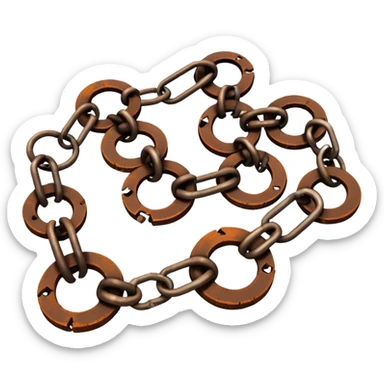 Broken chains sticker