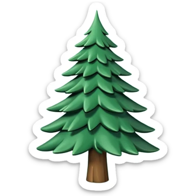 sapin en mouvement, qui se tord sticker