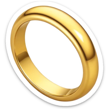 Anneau doré simple sticker