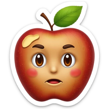 Spoiled apple sticker