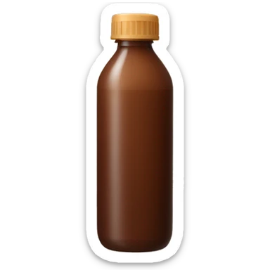 brown gel bottle sticker