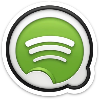 Spotify logo I want emoji  sticker