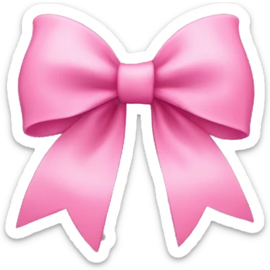 Cute pink bow sticker