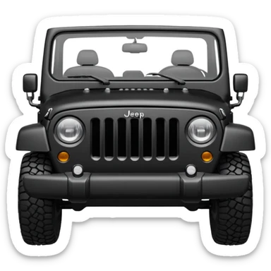 Jeep grill just headlights and grille slots sticker