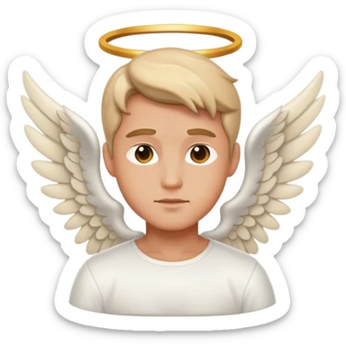 adult angel male emoji sticker
