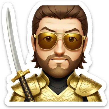Golden Samurai sticker