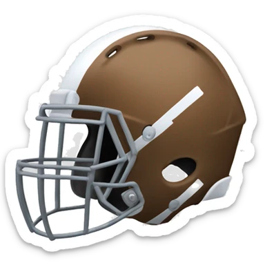 Football helmet full of cottage cheese sticker