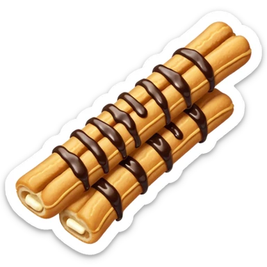 Churro with chocolate  sticker